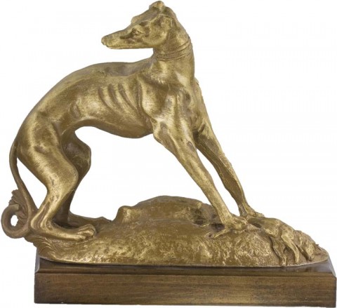 trofeo resina galgo 26 cm.