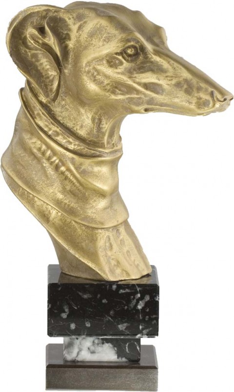 trofeo resina galgo 25 cm.