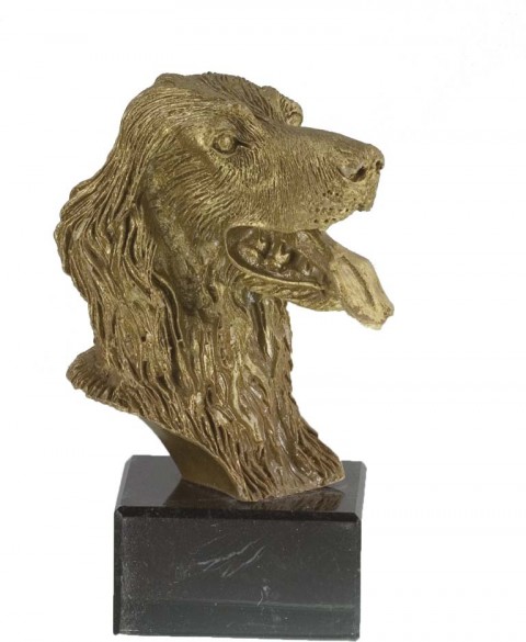 trofeo resina perro 13 cm.