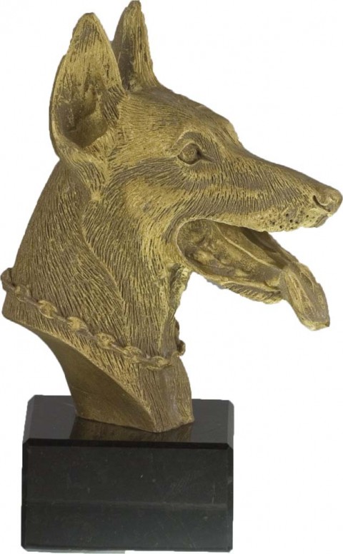 trofeo resina perro 13 cm.