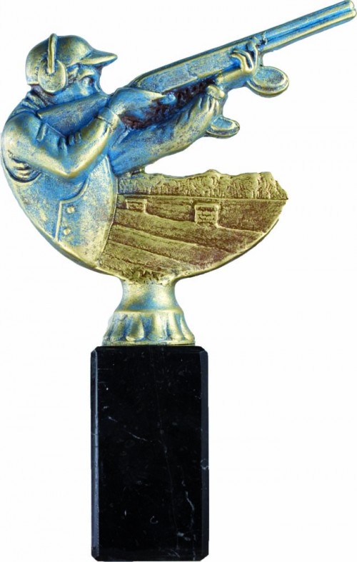TROFEO RESINA TIRO AL PLATO  