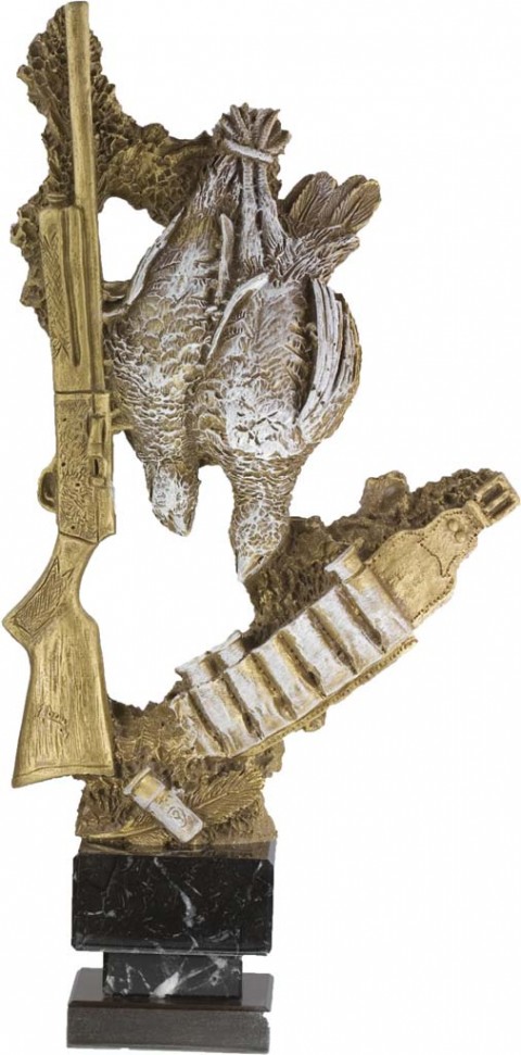 trofeo resina caza 38 cm.
