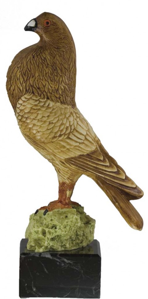 trofeo resina palomas 24 cm.