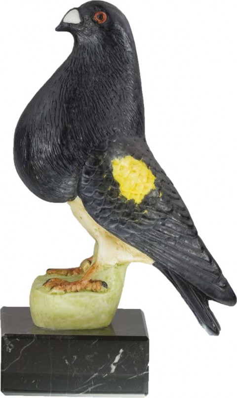 trofeo resina palomas 20 cm.