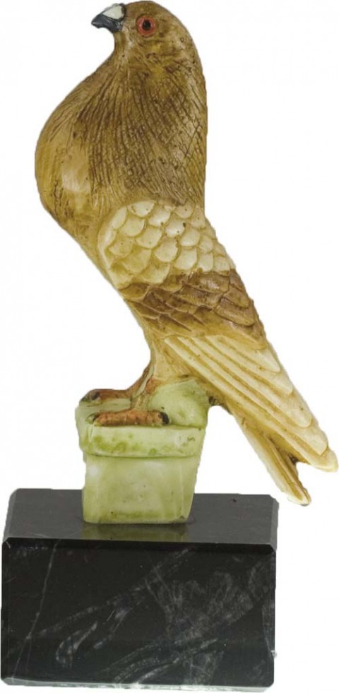 trofeo resina palomas 14 cm.