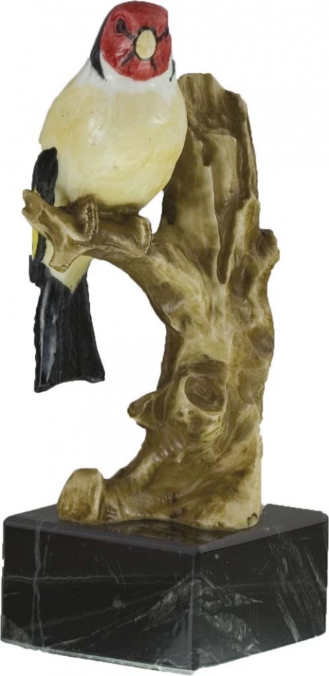 trofeo resina pajaros 15 cm.