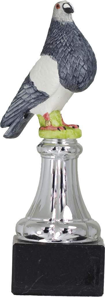 trofeos resina paloma 21 cm.