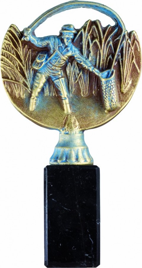 trofeo resina pesca 15 cm.