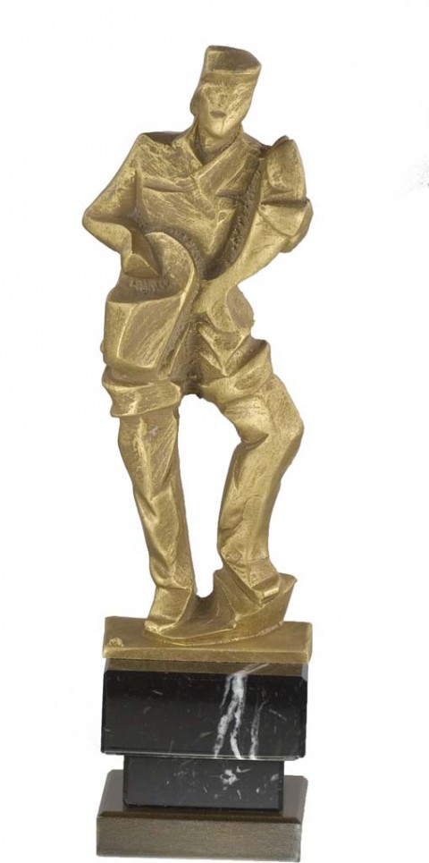 trofeo resina pesca 24 cm.