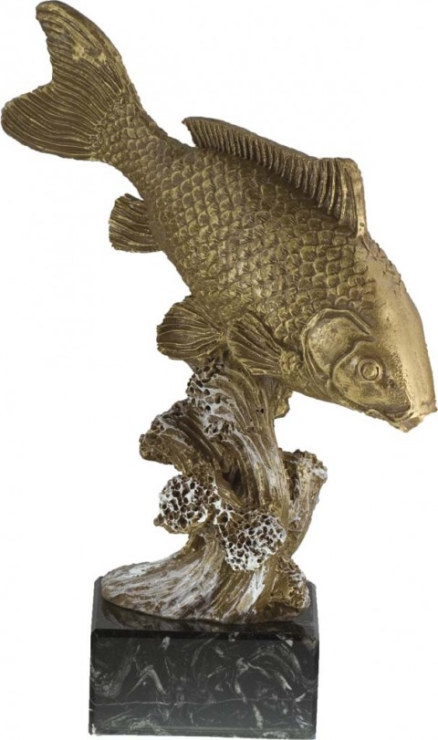 trofeo resina pesca 23 cm.