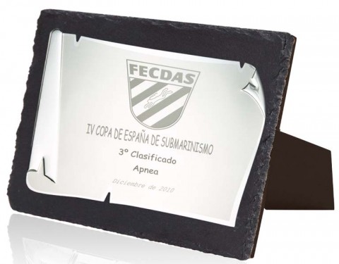 (118)soporte de pizarra + placa 21 x 17 cm