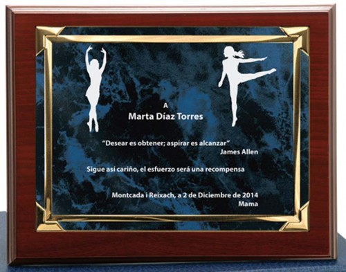 (121)PLACA + MADERA PREMIUM 14 X 11 cm