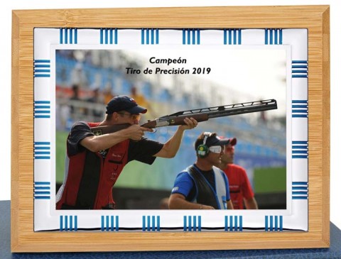 (125)placa + madera premium 21 x 17 cm