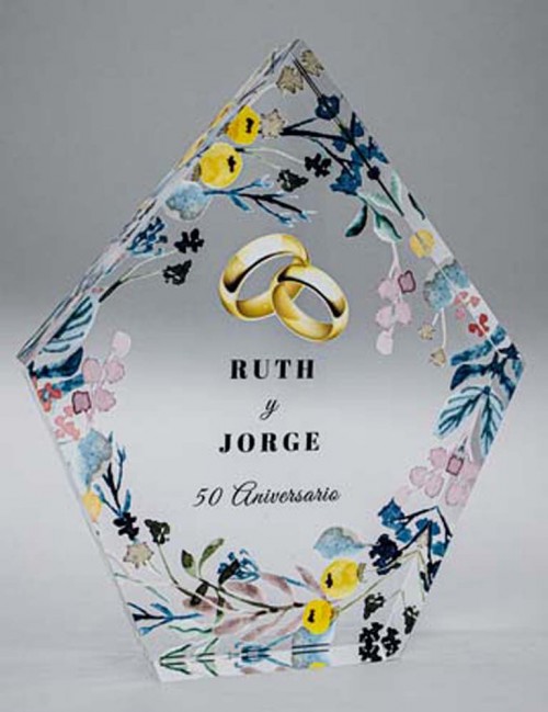 (165)TROFEO METACRILATO 18 x 15 cm