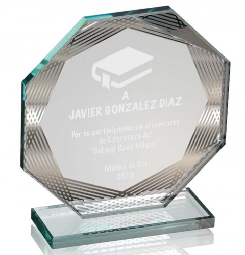 (150)trofeo cristal 17 cm