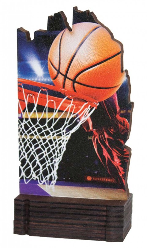 (239)trofeo madera baloncesto 13 cm