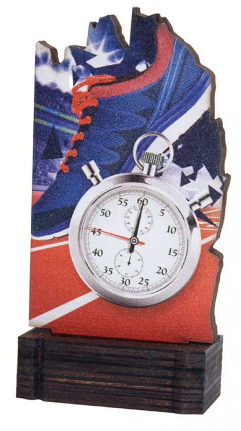 (239)trofeo madera atletismo 13 cm