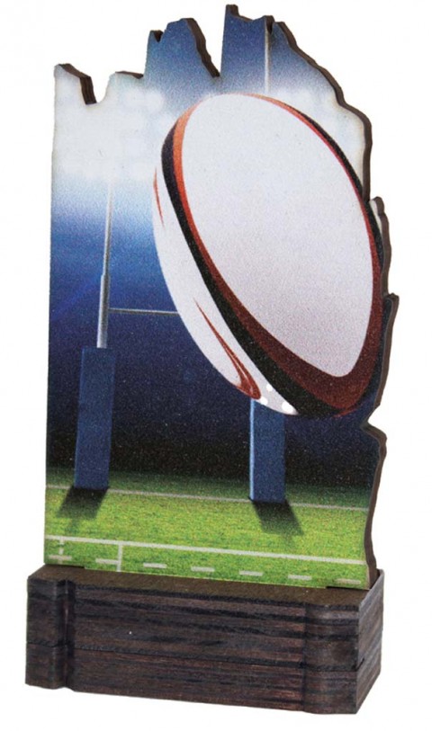 (240)trofeo madera rugby 13 cm