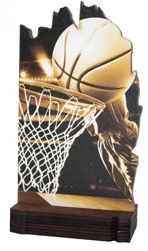 (241)trofeo madera baloncesto 19 cm