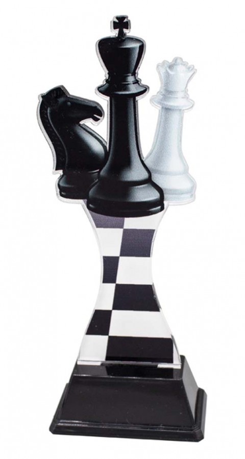 (247)trofeo metacrilato ajedrez 17 cm