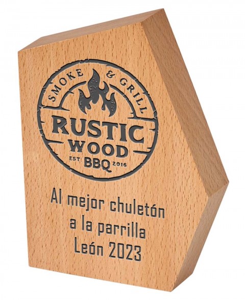 (11)trofeo madera especial grabacion 16 cm