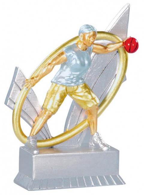 (189)resina baloncesto femenino 13 cm