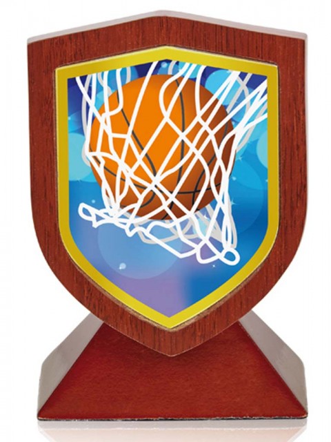 (243)trofeo madera baloncesto 13 cm