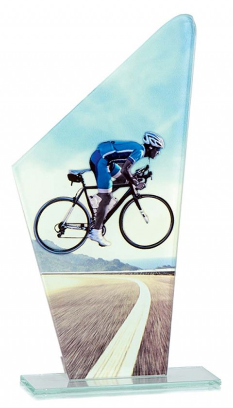 (201)trofeo cristal ciclismo 22 cm