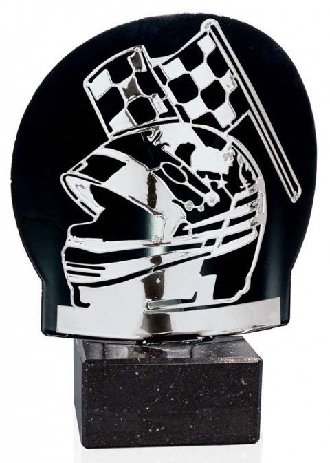 (236)trofeo metal motor plata 18 cm