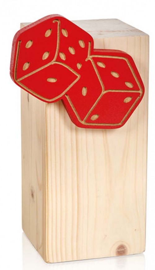 (9)TROFEO MADERA ESPECIAL JUEGO DE MESA 18 cm