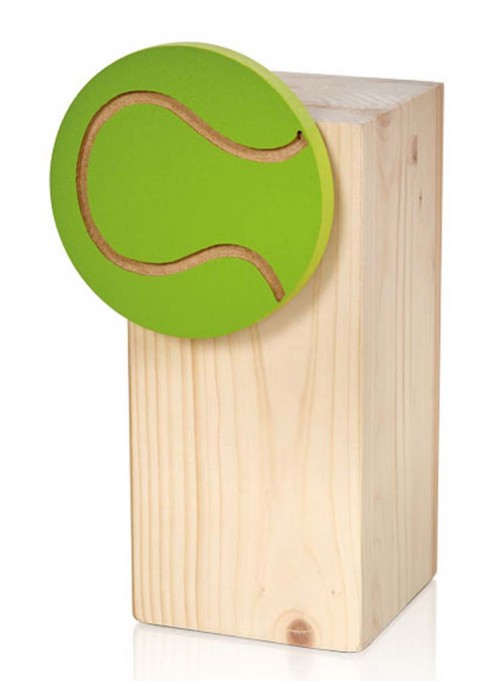 (9)trofeo madera especial tenis 18 cm