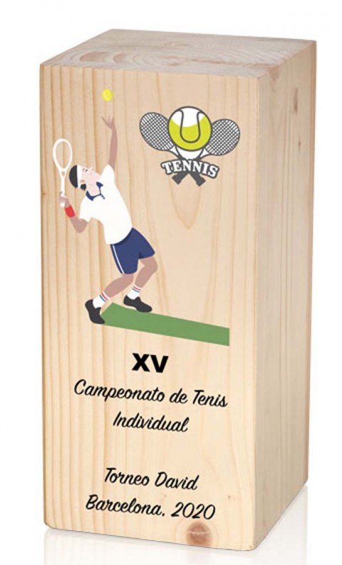 (9)trofeo madera especial grabacion 18 cm