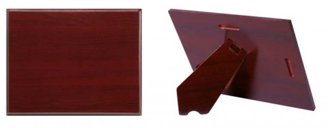 (110)base madera lujo placa  21 x 17 cm