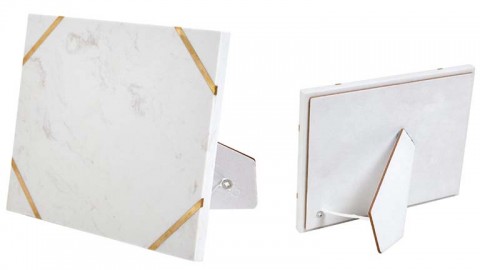 (111)base marmol blanco adornos laton placa  24 x 19 