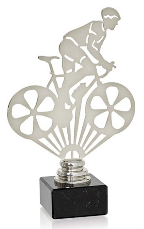 (226)TROFEO METAL CICLISMO 19 cm