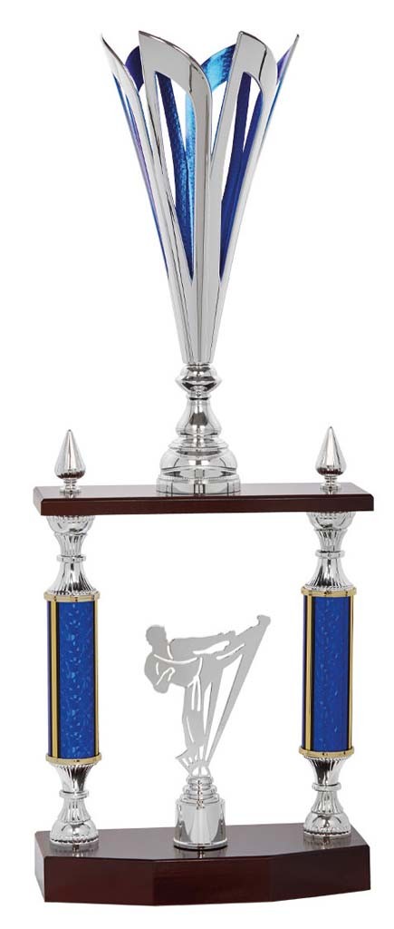 (115)  trofeo colunma con aplique ts incluido  