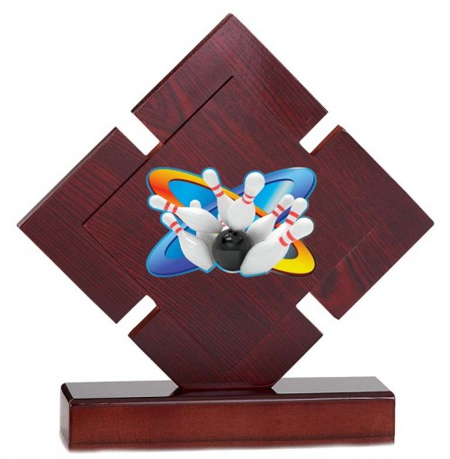 (217)  TROFEO MADERA CON APLIQUE 