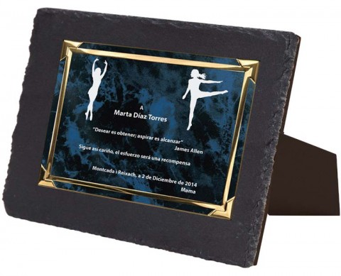 (131) placa de homenaje soporte de pizarra
