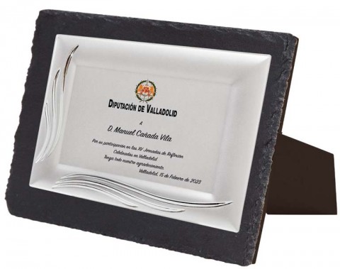 (133 )placa de homenaje soporte de pizarra 