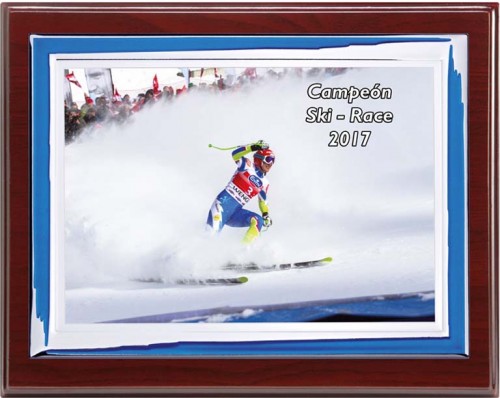 (136) PLACA DE HOMENAJE MADERA PREMIUM 
