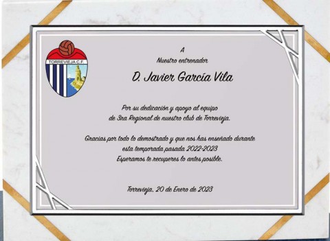 (137) placa de homenaje soporte de marmol 
