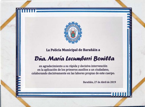 (138) placa de homenaje soporte de marmol 