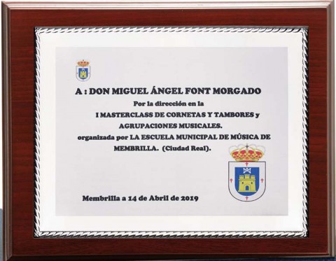 (138) placa de homenaje madera economica 