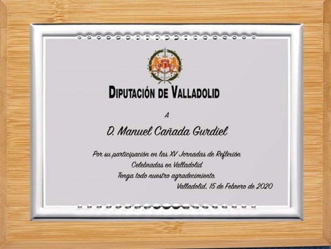 (139) placa de homenaje madera bambu 