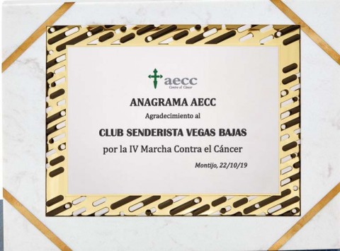 (142) placa de homenaje soporte de marmol 