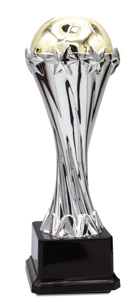 (181)  bola futbol oro/plata abs 