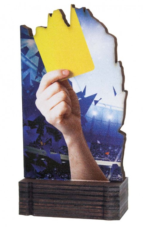 (189)  trofeo madera arbitro