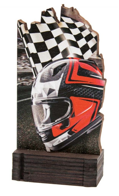(245)  TROFEO MADERA MOTOR