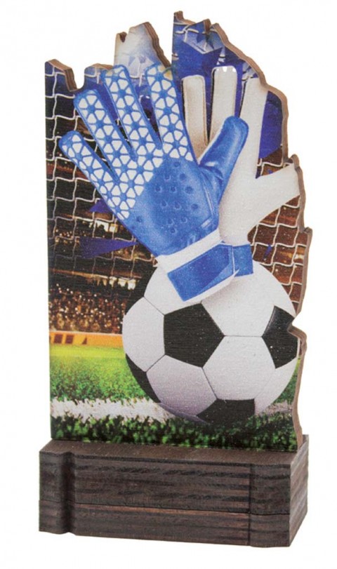 (246)  trofeo madera portero