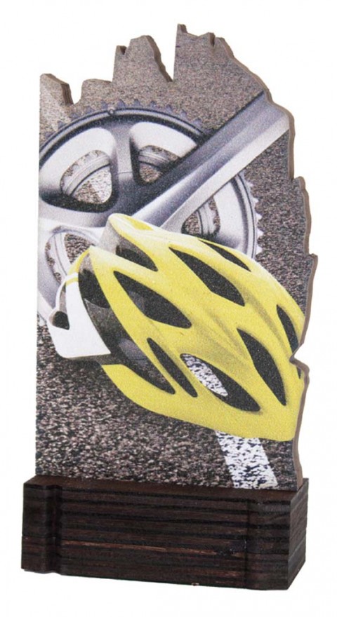 (246)  trofeo madera ciclismo 